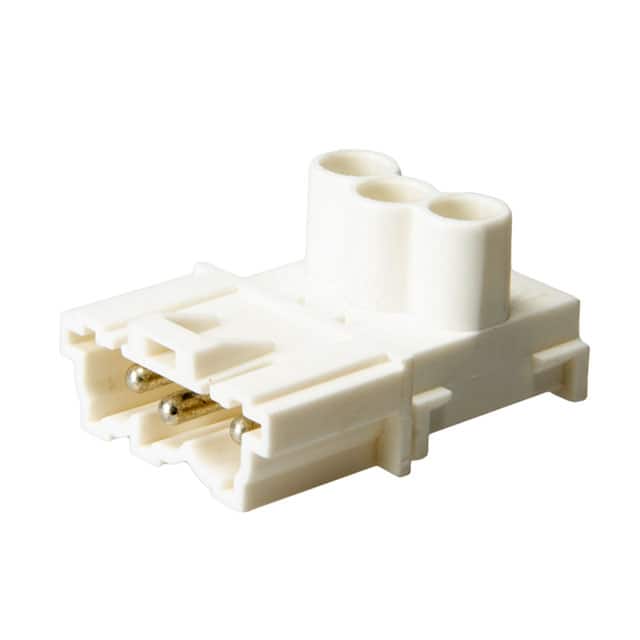 146053 CONN PLUG 3POS SCREW WHT