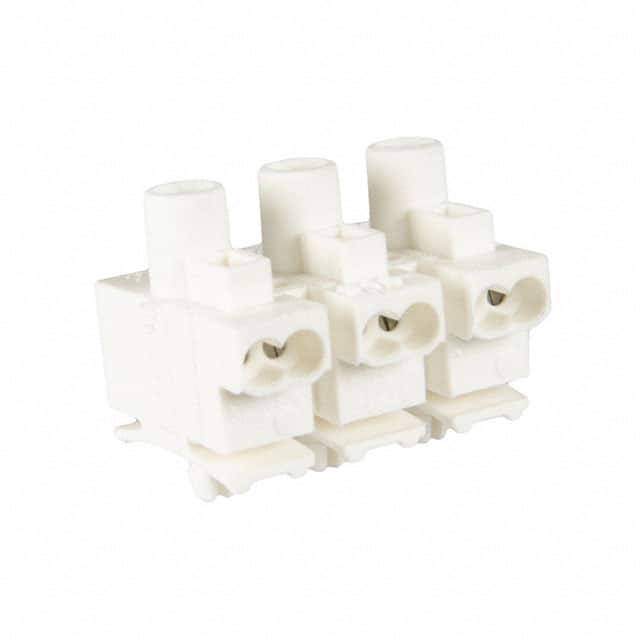 114803 CONN TERM STRIP 3POLE SCREWLESS