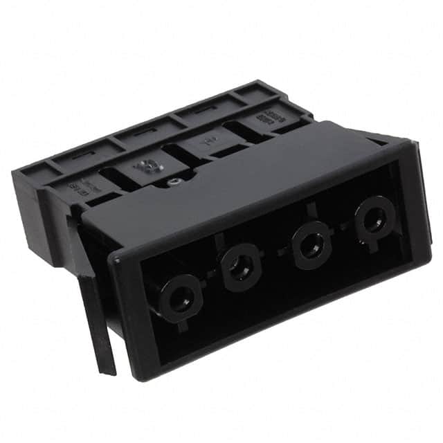 168864 CONN RCPT 4POS CLAMP/SPR PNLMT