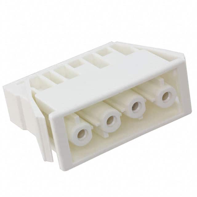168854 CONN RCPT 4POS CLAMP/SPR PNLMT