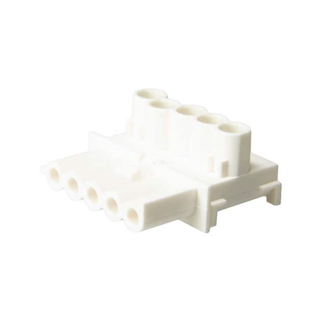 147055 CONN RECEPT 5POS SCREW WHT