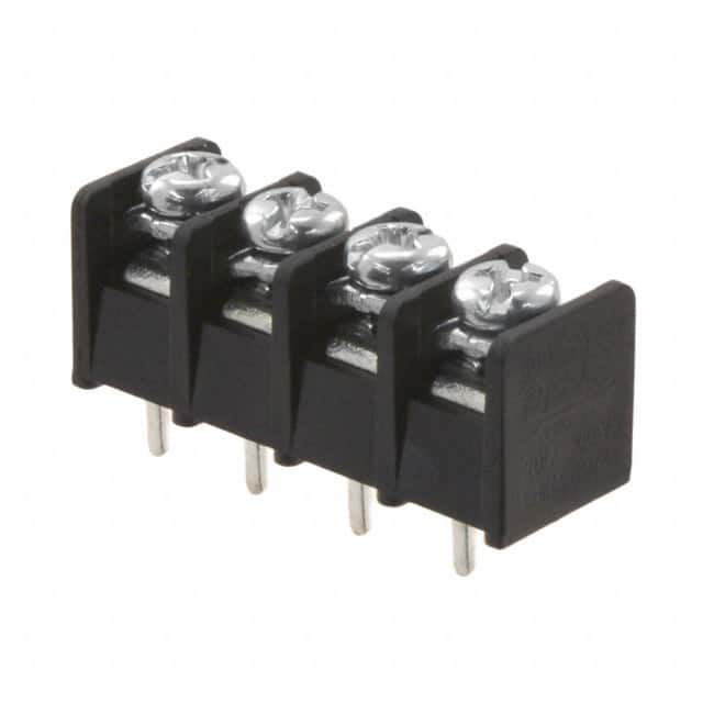 4DB-P108-04 CONN BARRIER STRIP 4CIRC 0.325"
