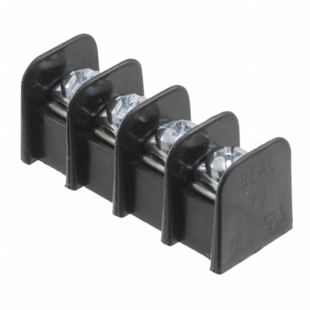 0387207504 CONN BARRIER STRIP 4CIRC 0.375"