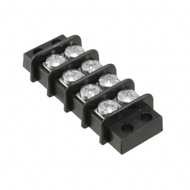 0387700104 CONN BARRIER STRIP 4CIRC 0.375"