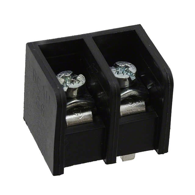 0386608802 CONN BARRIER STRIP 2CIRC 0.5"