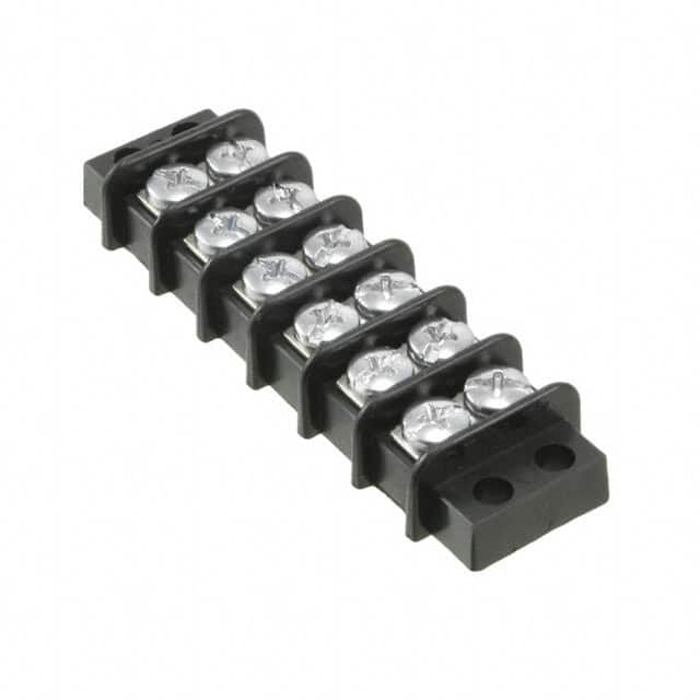 0387700106 CONN BARRIER STRIP 6CIRC 0.375"