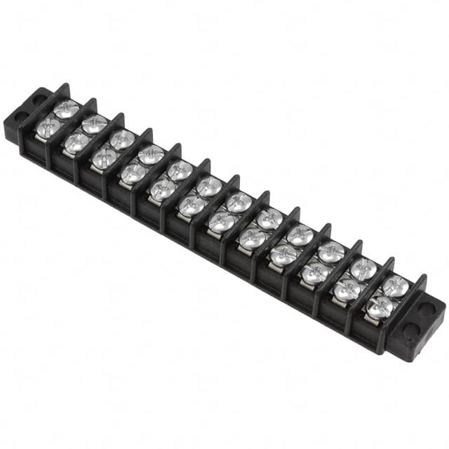 TB100-12 CONN BARRIER STRP 12CIRC 0.375"