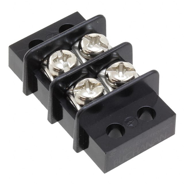 1546307-2 CONN BARRIER STRIP 2CIRC 0.375"