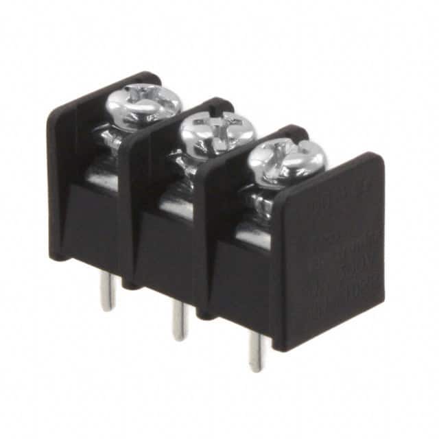 4DB-P108-03 CONN BARRIER STRIP 3CIRC 0.325"
