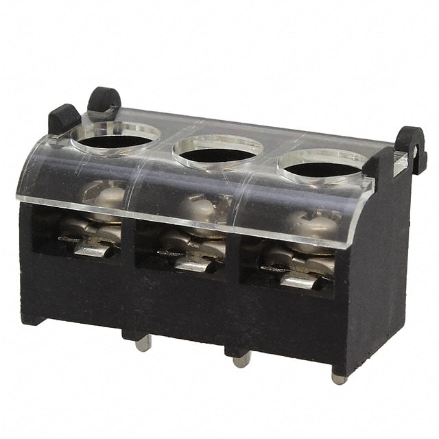 1546927-3 CONN BARRIER STRIP 3CIRC 0.325"