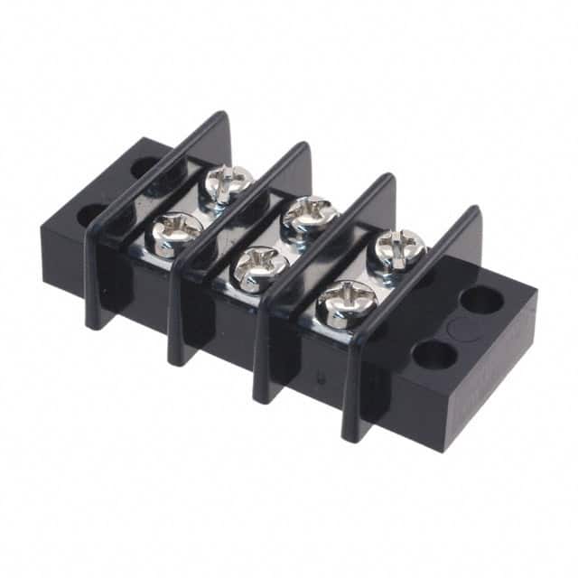1546670-3 CONN BARRIER STRIP 3CIRC 0.437"