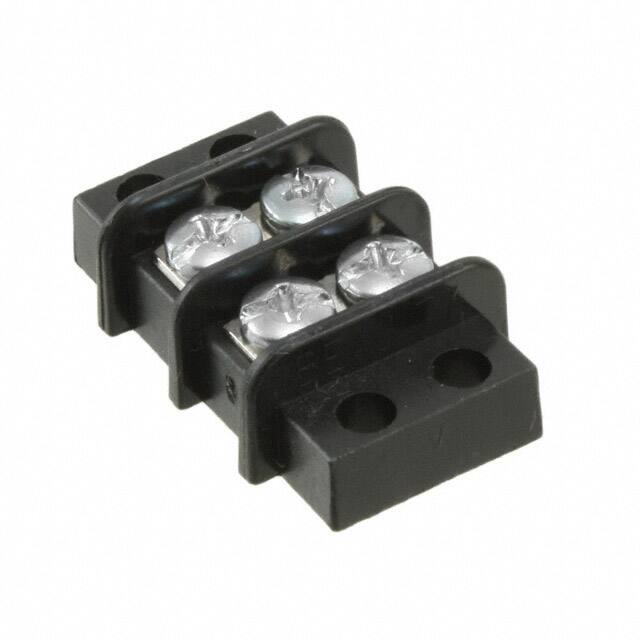 0387700102 CONN BARRIER STRIP 2CIRC 0.375"