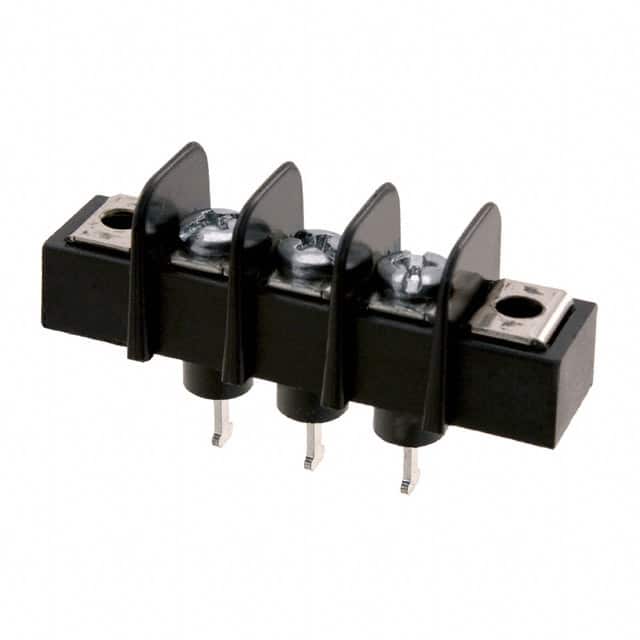 0387203203 CONN BARRIER STRIP 3CIRC 0.375"
