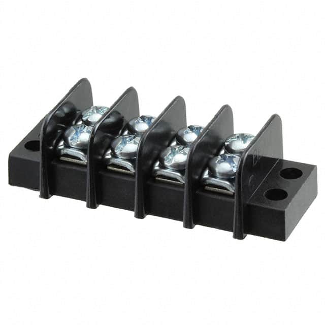 0387600304 CONN BARRIER STRIP 4CIRC 0.375"