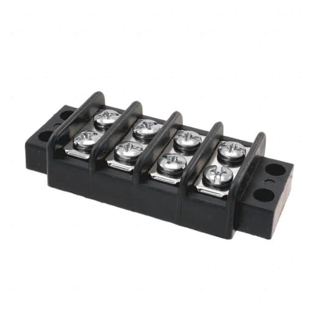 0387800104 CONN BARRIER STRIP 4CIRC 0.438"