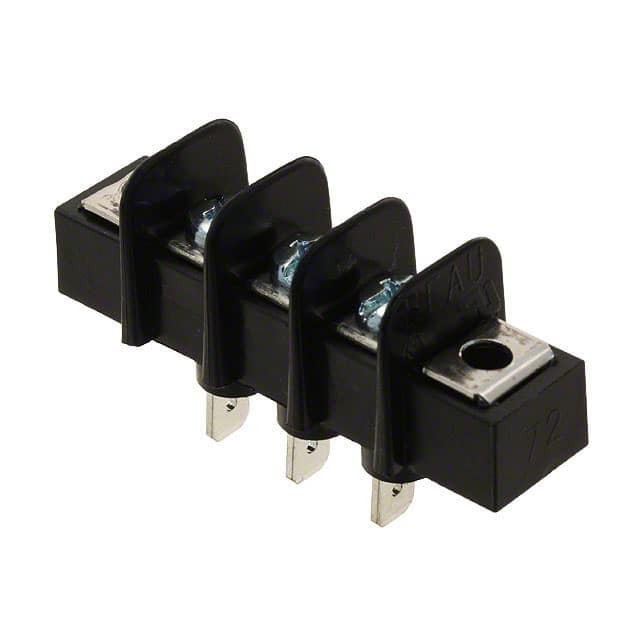 0387216703 CONN BARRIER STRIP 3CIRC 0.375"