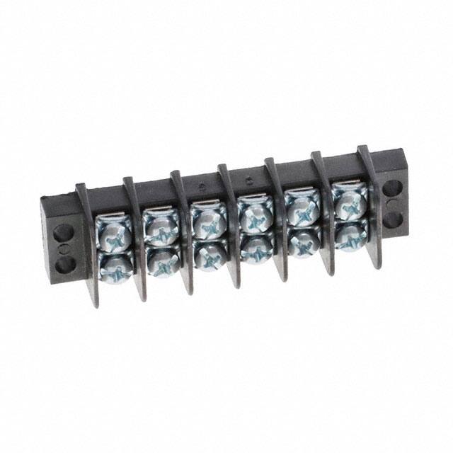 0387600306 CONN BARRIER STRIP 6CIRC 0.375"