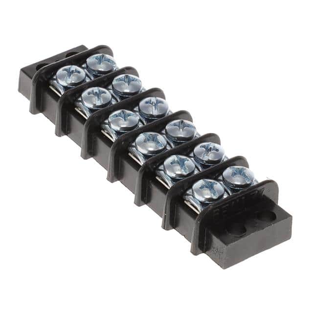 0387700306 CONN BARRIER STRIP 6CIRC 0.375"