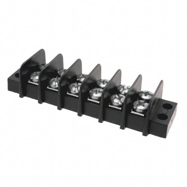 0387600106 CONN BARRIER STRIP 6CIRC 0.375"
