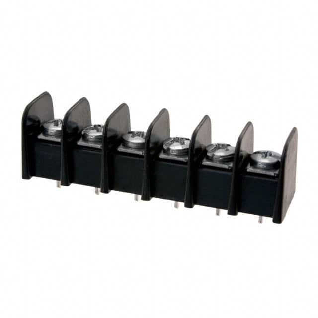 0387206306 CONN BARRIER STRIP 6CIRC 0.375"