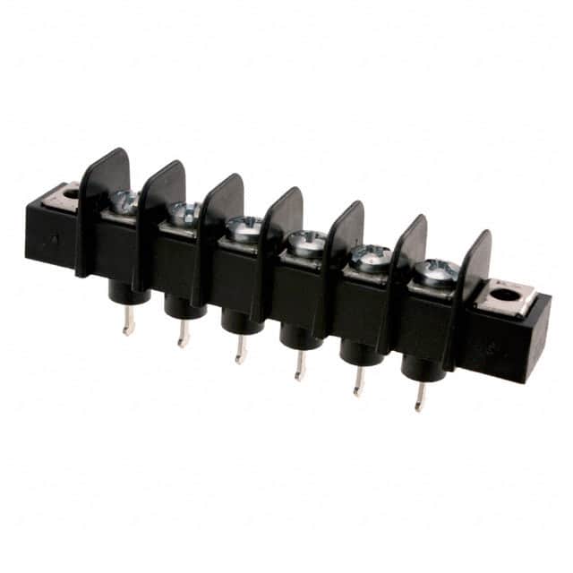 0387203206 CONN BARRIER STRIP 6CIRC 0.375"
