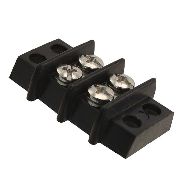 2-140 CONN BARRIER STRIP 2CIRC 0.375"