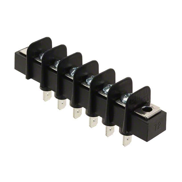 0387216706 CONN BARRIER STRIP 6CIRC 0.375"