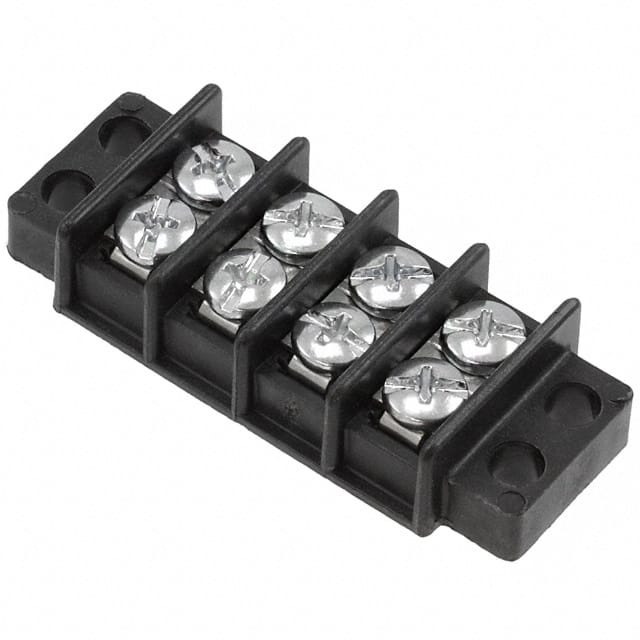 TB100-04 CONN BARRIER STRIP 4CIRC 0.375"