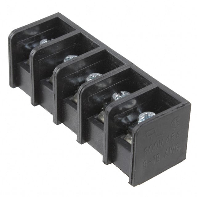 0386608805 CONN BARRIER STRIP 5CIRC 0.5"