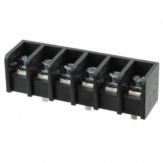 0386608806 CONN BARRIER STRIP 6CIRC 0.5"
