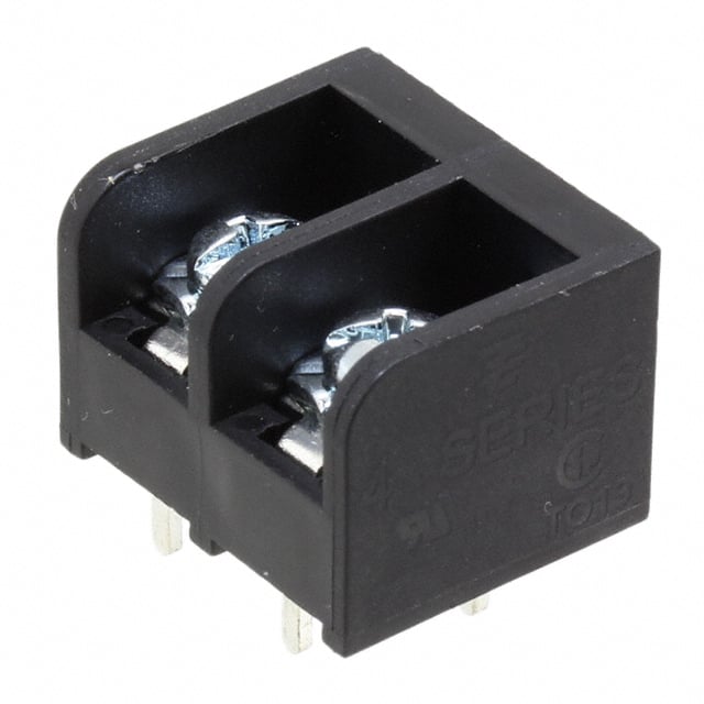 4DBL-02-006 CONN BARRIER STRIP 2CIRC 0.325"