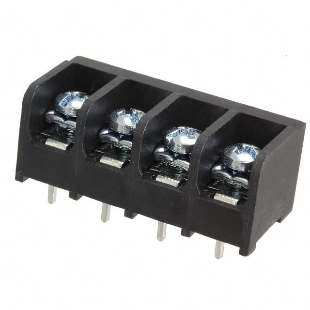 6DBL-04-006 CONN BARRIER STRIP 4CIRC 0.375"