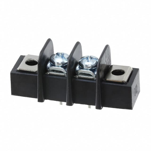 0387207402 CONN BARRIER STRIP 2CIRC 0.375"