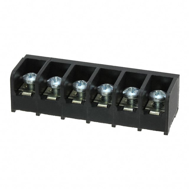 6PCV-06-007 CONN BARRIER STRIP 6CIRC 0.375"