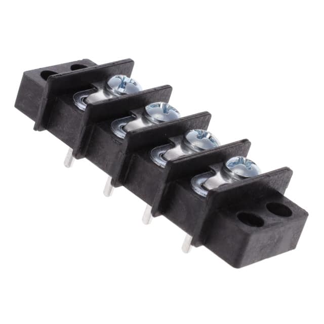 1504-Y CONN BARRIER STRIP 4CIRC 0.375"