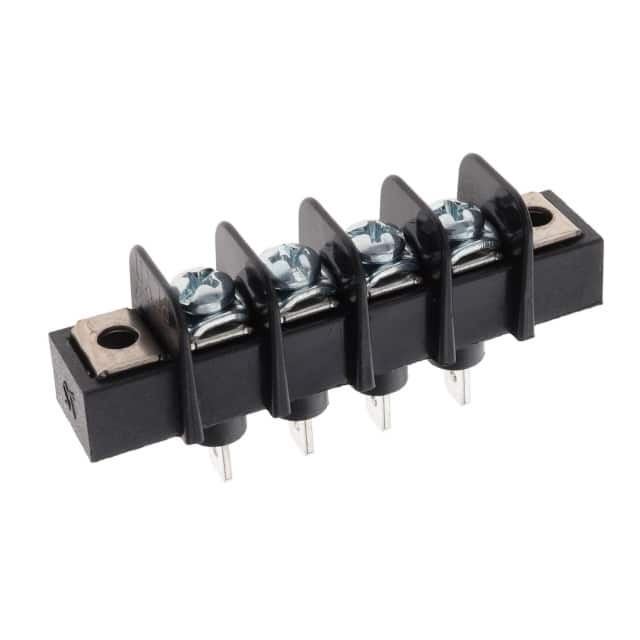 0387217304 CONN BARRIER STRIP 4CIRC 0.375"