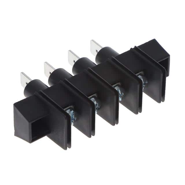 A319304 CONN BARRIER STRIP 4CIRC 0.437"