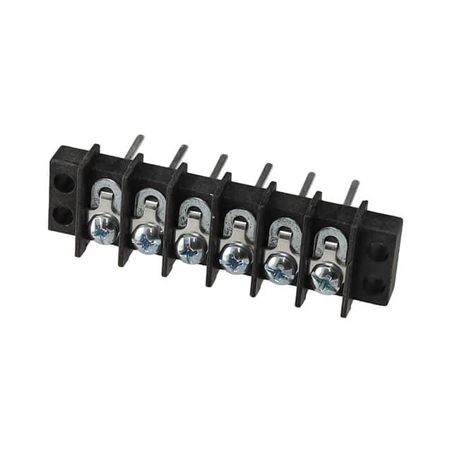 1506-YWY CONN BARRIER STRIP 6CIRC 0.375"