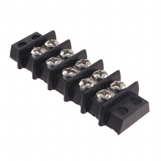 5-140 CONN BARRIER STRIP 5CIRC 0.375"
