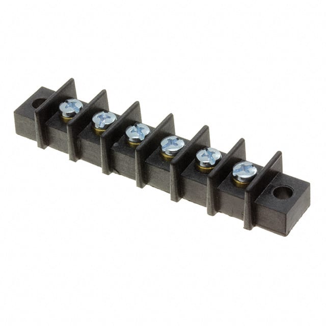GBSX-6 CONN BARRIER STRIP 6CIRC 0.438"