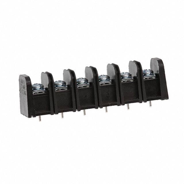 0386307806 CONN BARRIER STRIP 6CIRC 0.438"