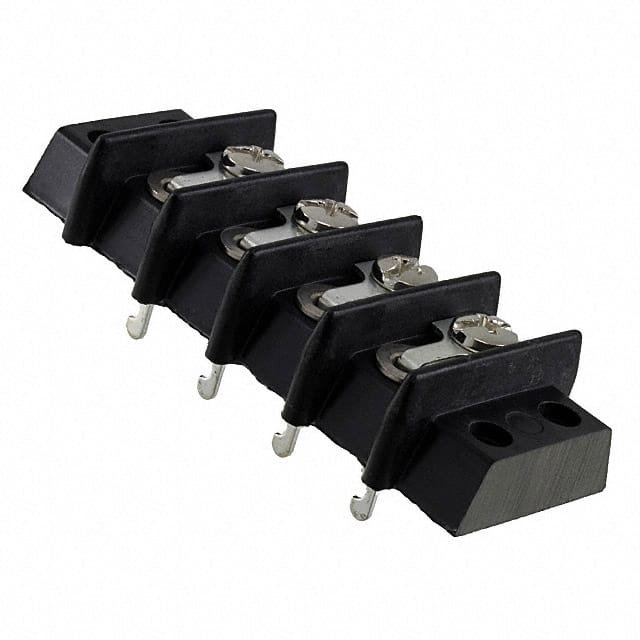 4-142-Y CONN BARRIER STRIP 4CIRC 0.563"