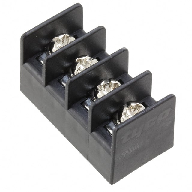 1546657-4 CONN BARRIER STRIP 4CIRC 0.25"