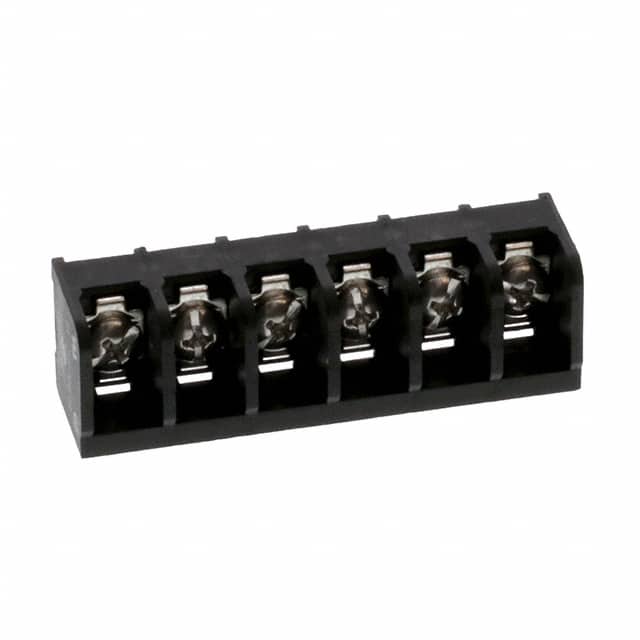 1437653-1 CONN BARRIER STRIP 6CIRC 0.375"