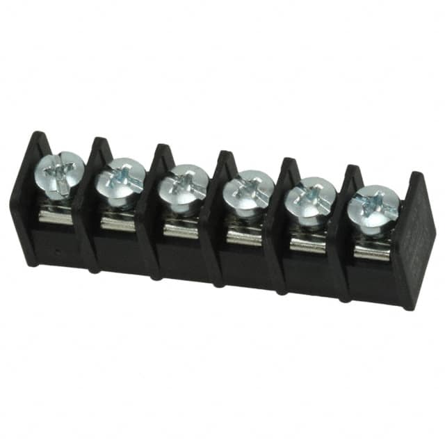 4DB-P107-06 CONN BARRIER STRIP 6CIRC 0.325"