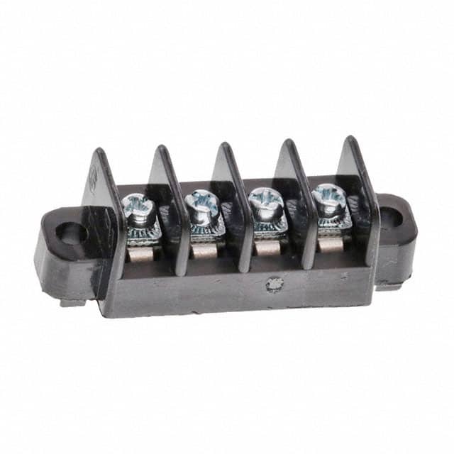 0386107604 CONN BARRIER STRIP 4CIRC 0.25"
