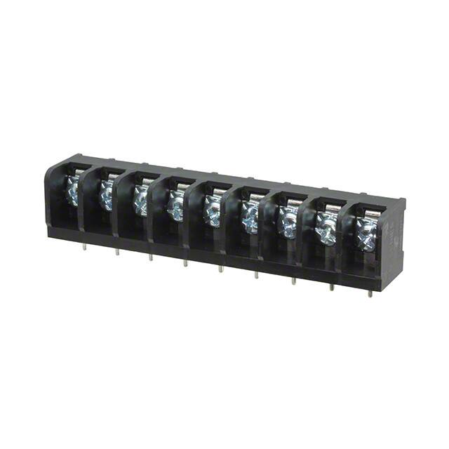 6PCR-09-006 CONN BARRIER STRIP 9CIRC 0.375"