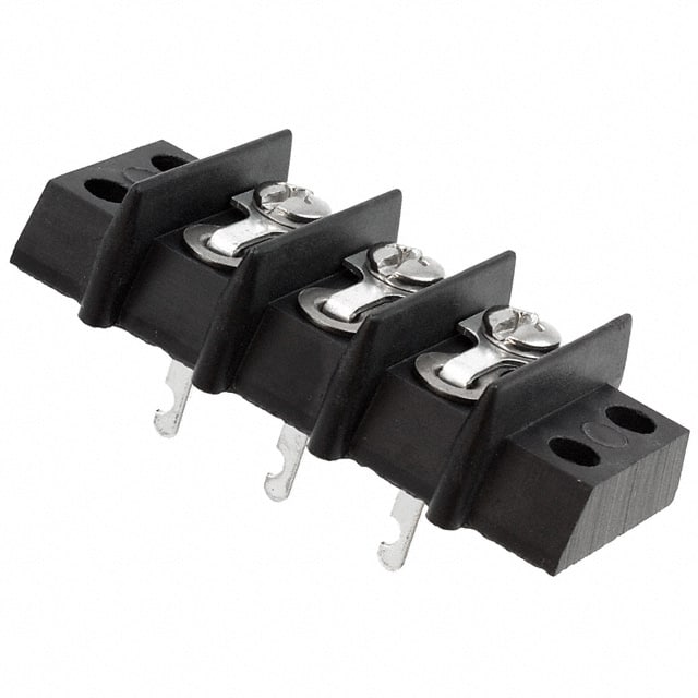 3-142-Y CONN BARRIER STRIP 3CIRC 0.563"