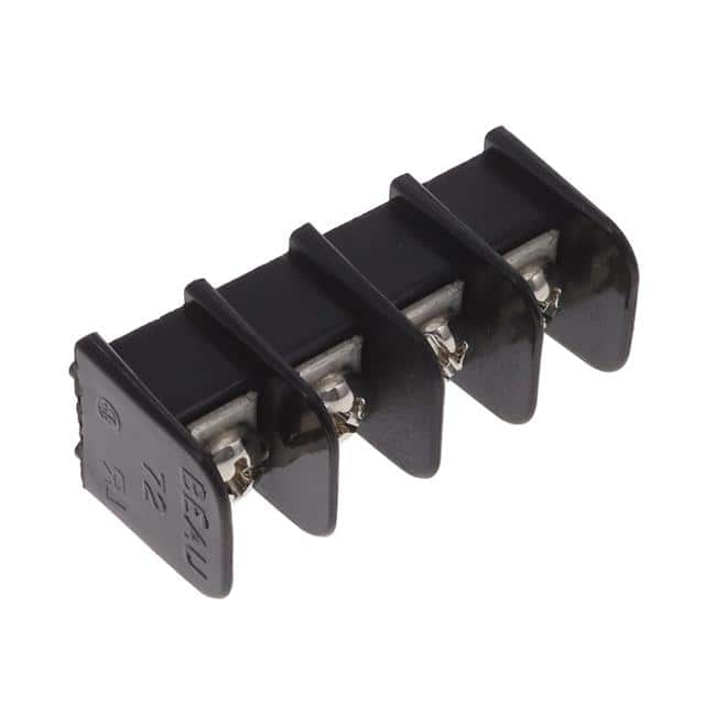0387207204 CONN BARRIER STRIP 4CIRC 0.375"