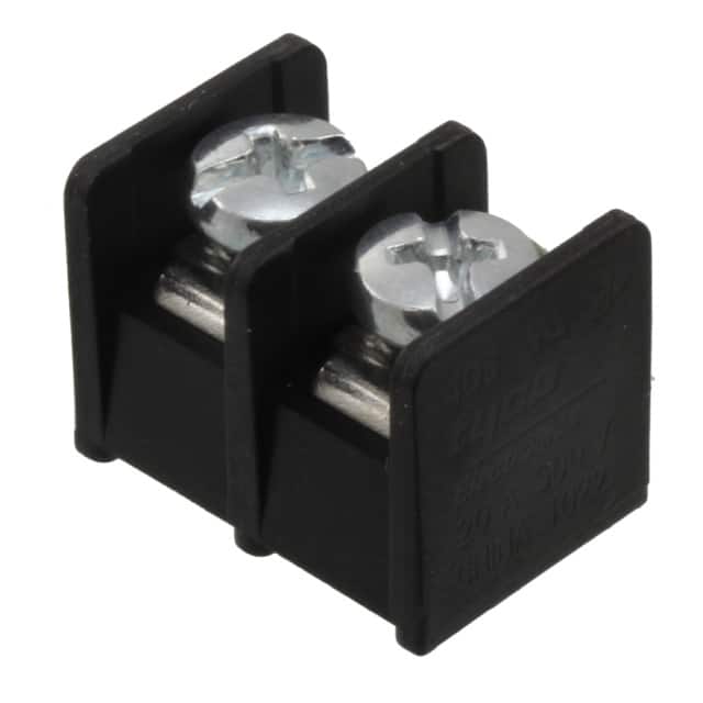 4DB-P107-02 CONN BARRIER STRIP 2CIRC 0.325"
